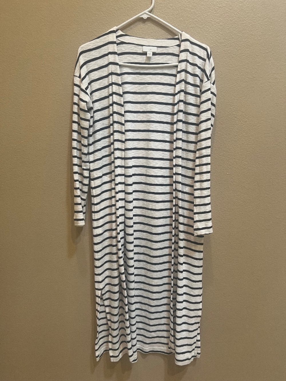 Striped blue and white Cotton Duster